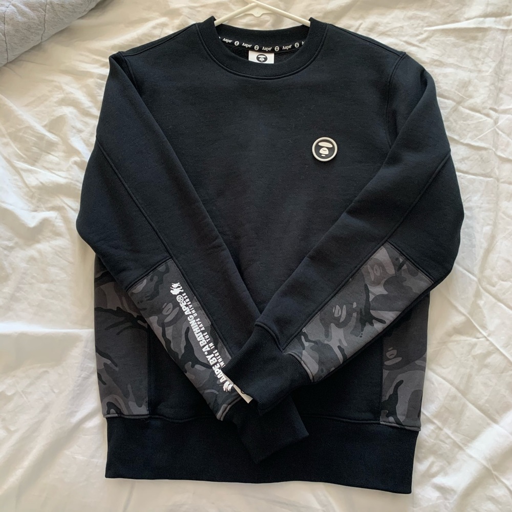 Aape Sweatshirt in Black and Gray